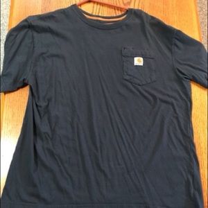 Carhartt dark blue work t shirt